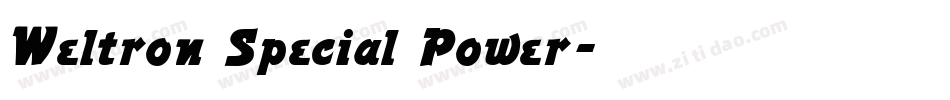 Weltron Special Power字体转换